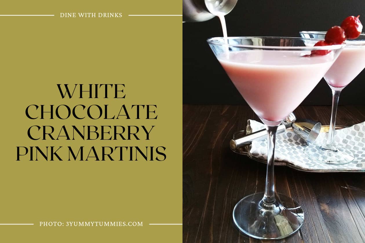White Chocolate Cranberry Pink Martinis