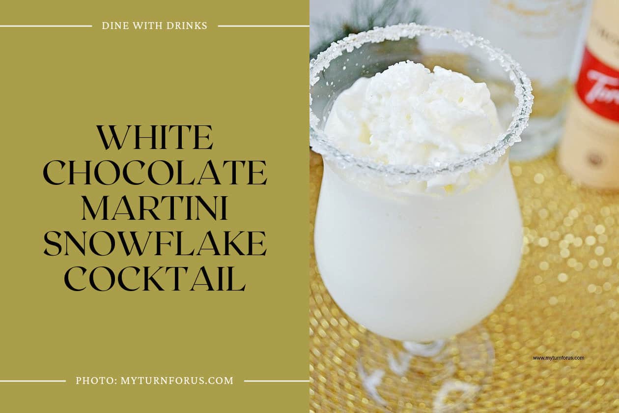 White Chocolate Martini Snowflake Cocktail