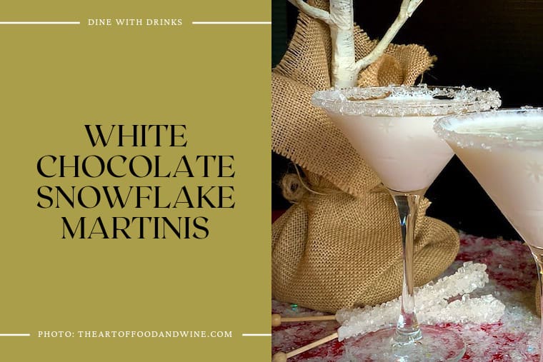 White Chocolate Snowflake Martinis