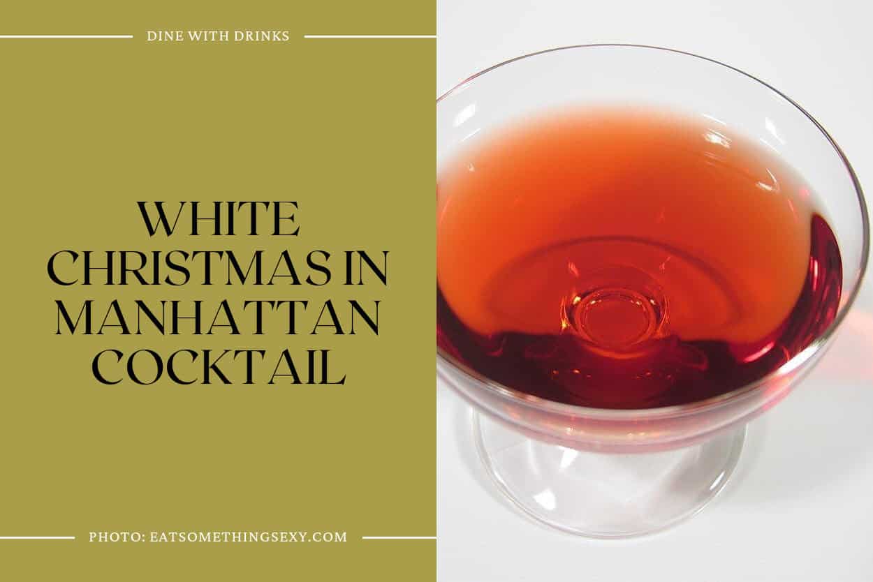White Christmas In Manhattan Cocktail
