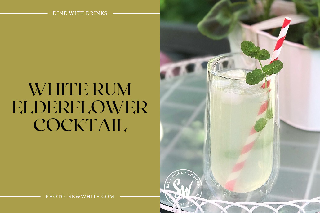 White Rum Elderflower Cocktail