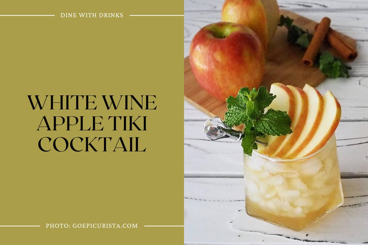 White Wine Apple Tiki Cocktail