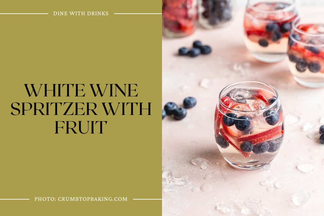 White Wine Spritzer With Fruit