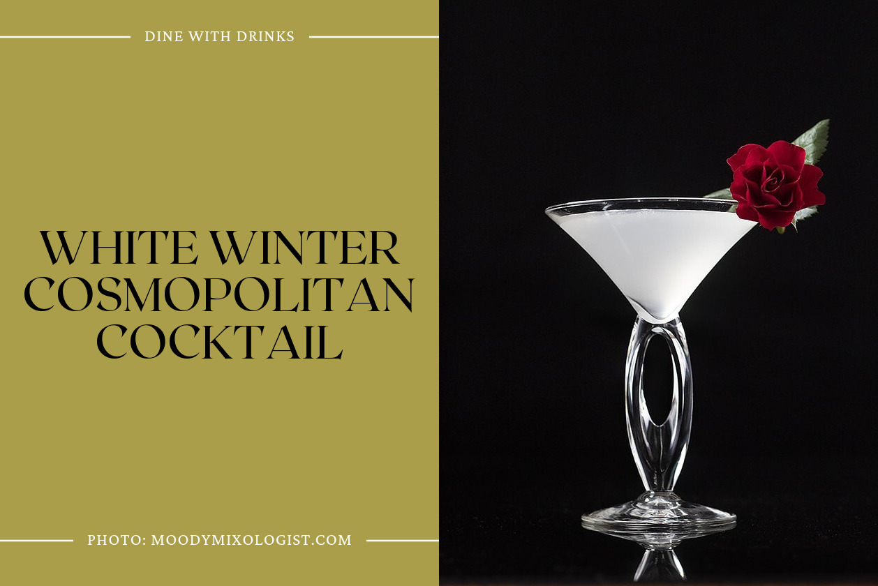 White Winter Cosmopolitan Cocktail
