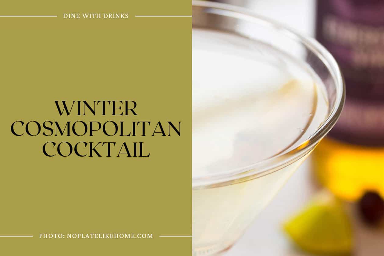 Winter Cosmopolitan Cocktail