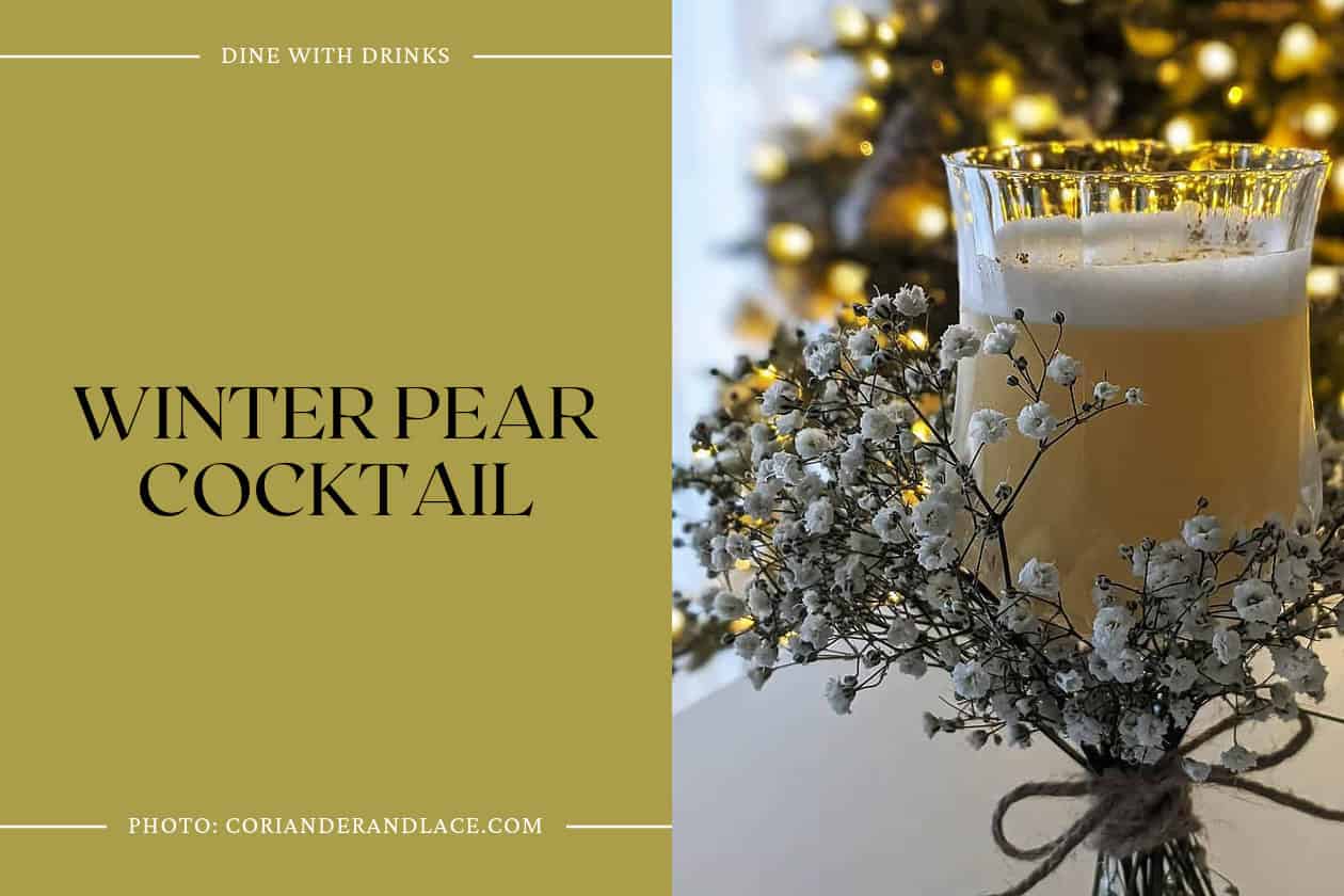 Winter Pear Cocktail