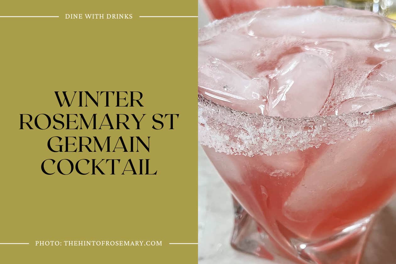 Winter Rosemary St Germain Cocktail