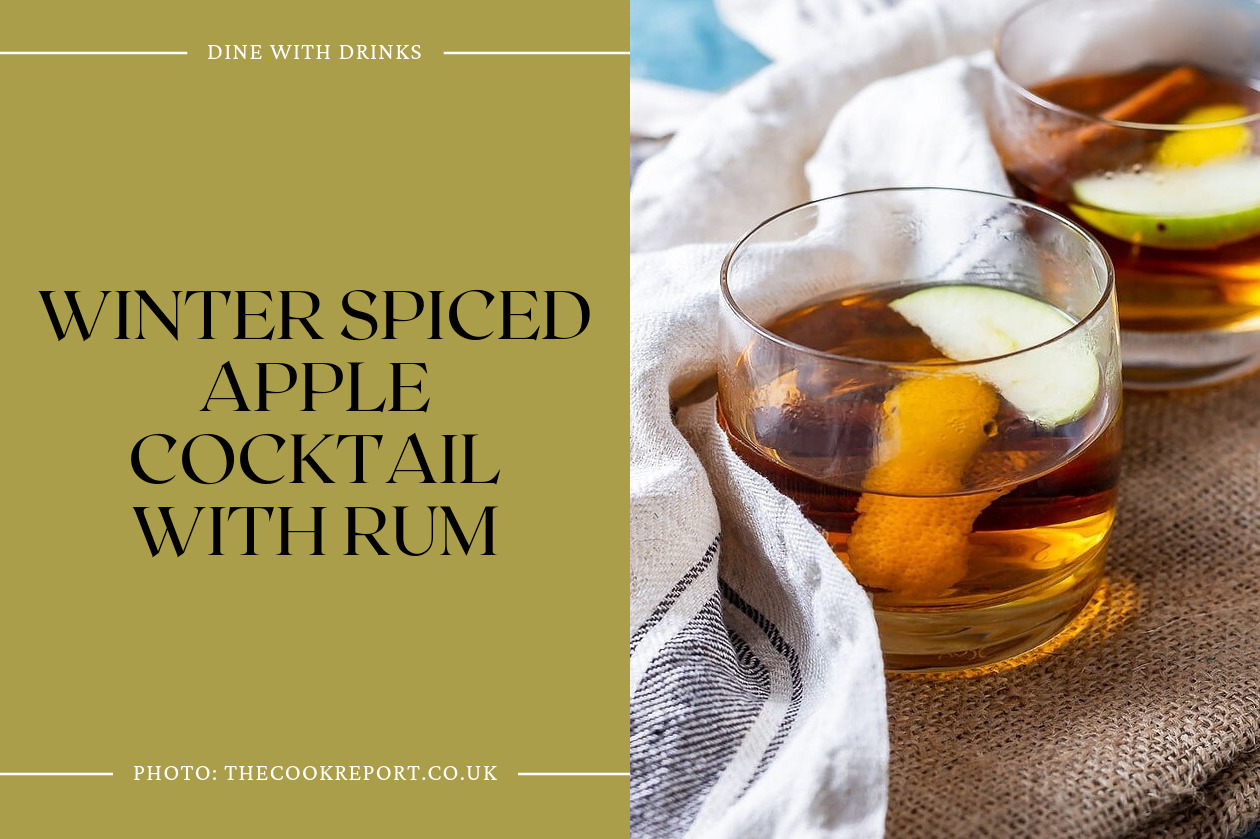 Winter Spiced Apple Cocktail With Rum