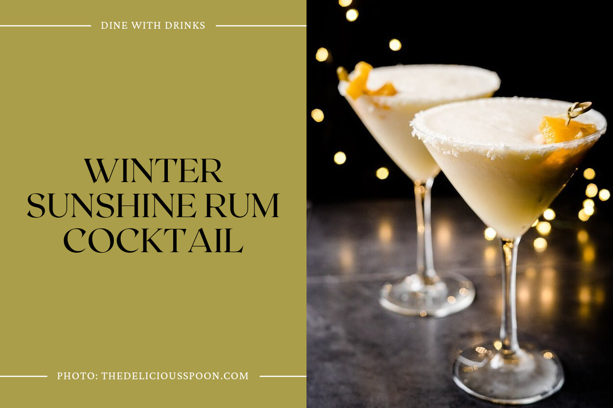 Winter Sunshine Rum Cocktail