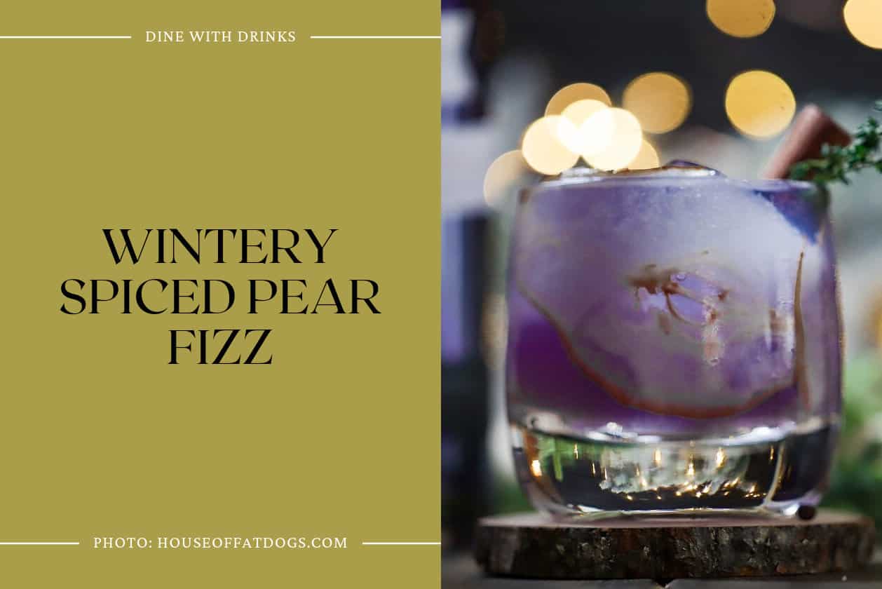 Wintery Spiced Pear Fizz