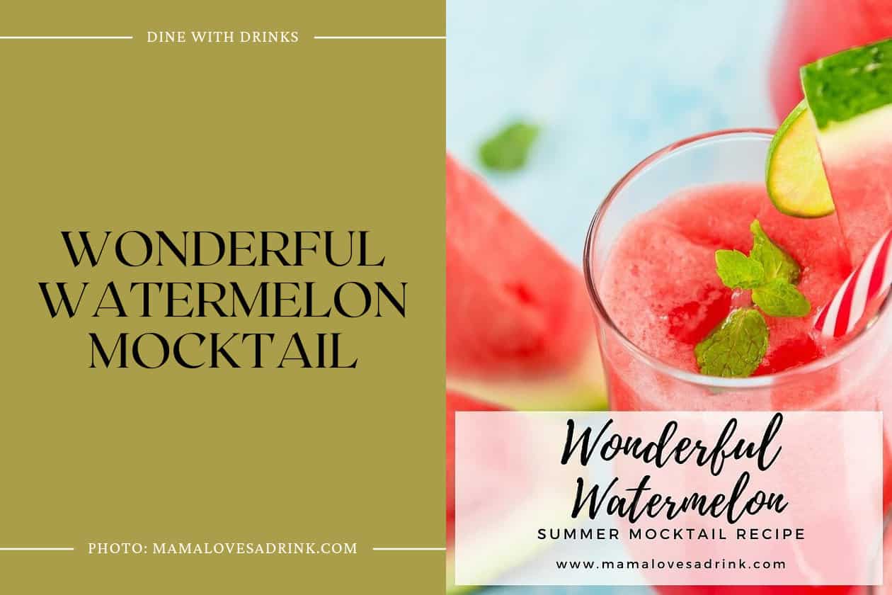 Wonderful Watermelon Mocktail