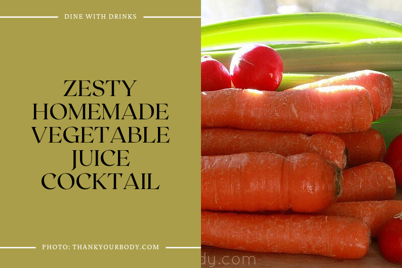 Zesty Homemade Vegetable Juice Cocktail