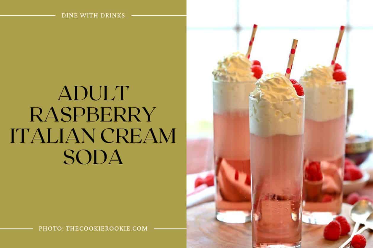 Adult Raspberry Italian Cream Soda