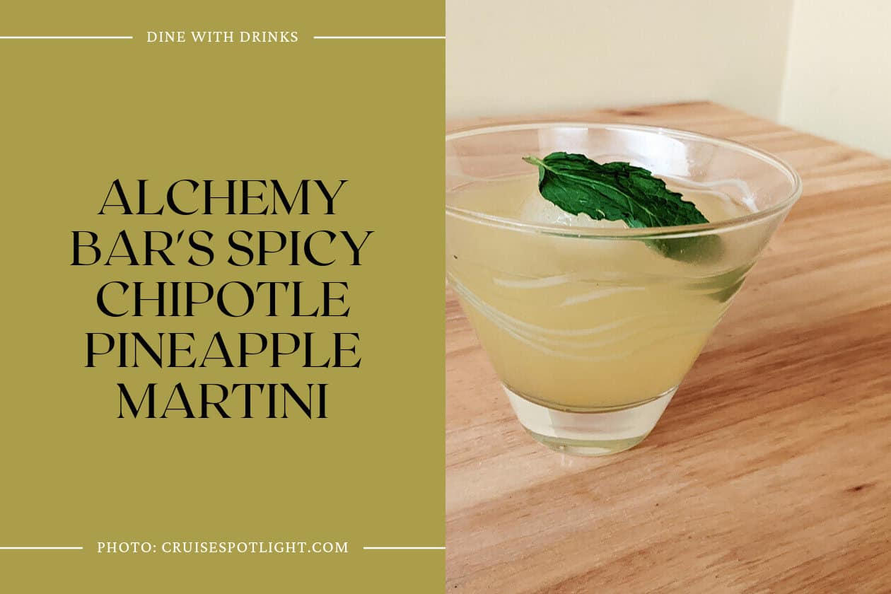 Alchemy Bar's Spicy Chipotle Pineapple Martini