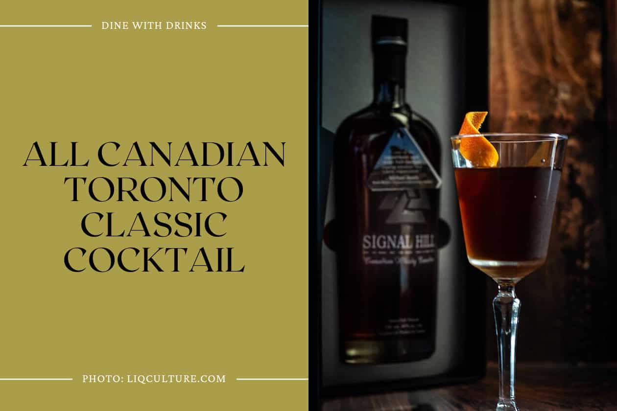 All Canadian Toronto Classic Cocktail