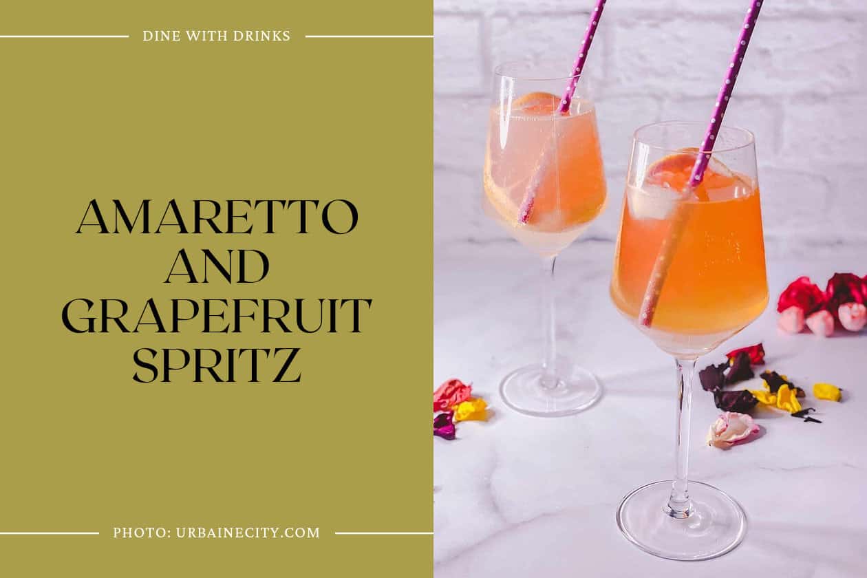Amaretto And Grapefruit Spritz