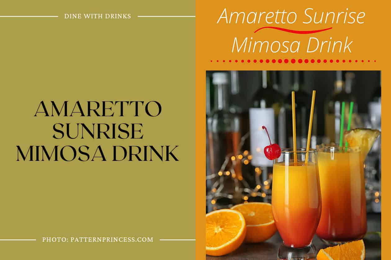 Amaretto Sunrise Mimosa Drink