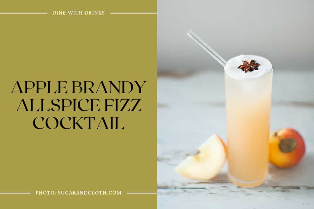 Apple Brandy Allspice Fizz Cocktail