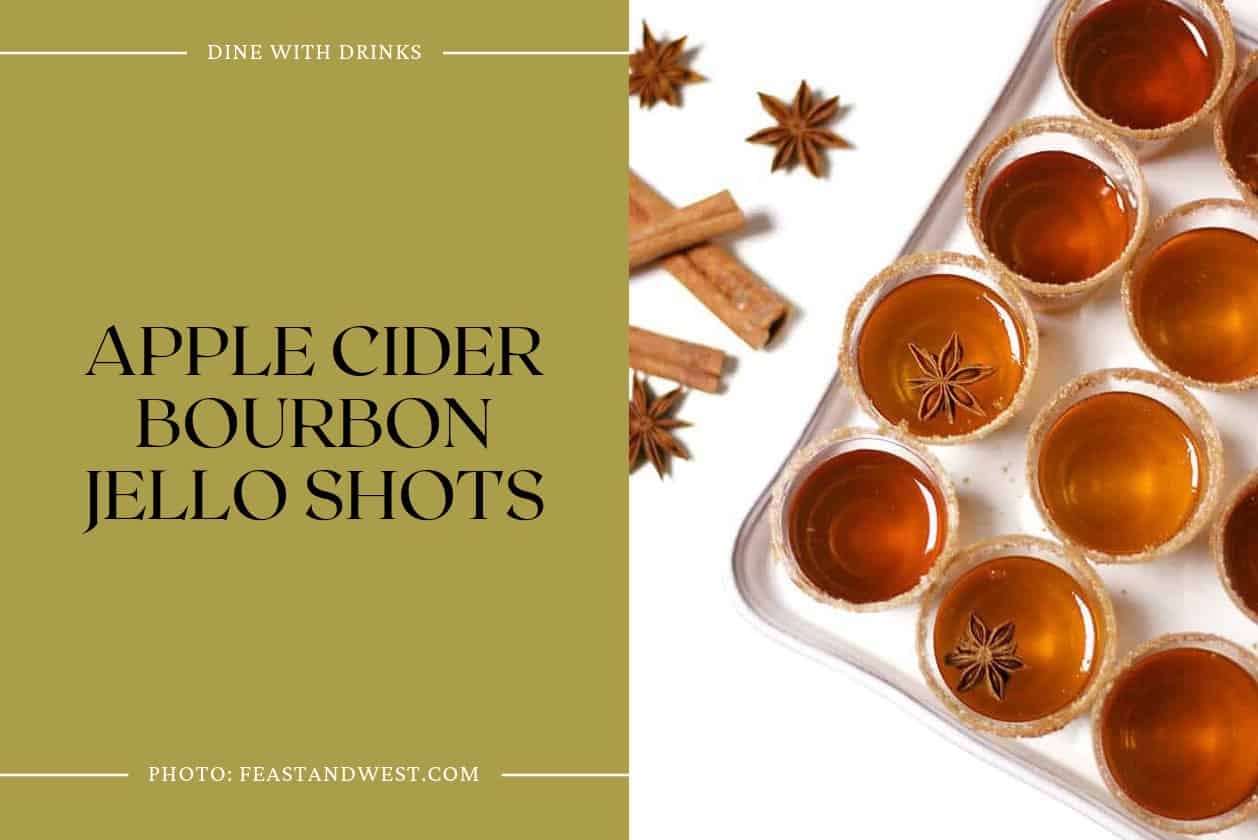 Apple Cider Bourbon Jello Shots