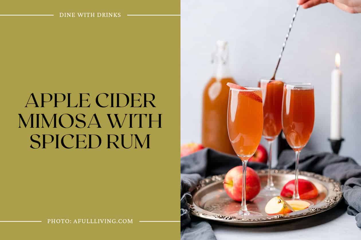 Apple Cider Mimosa With Spiced Rum