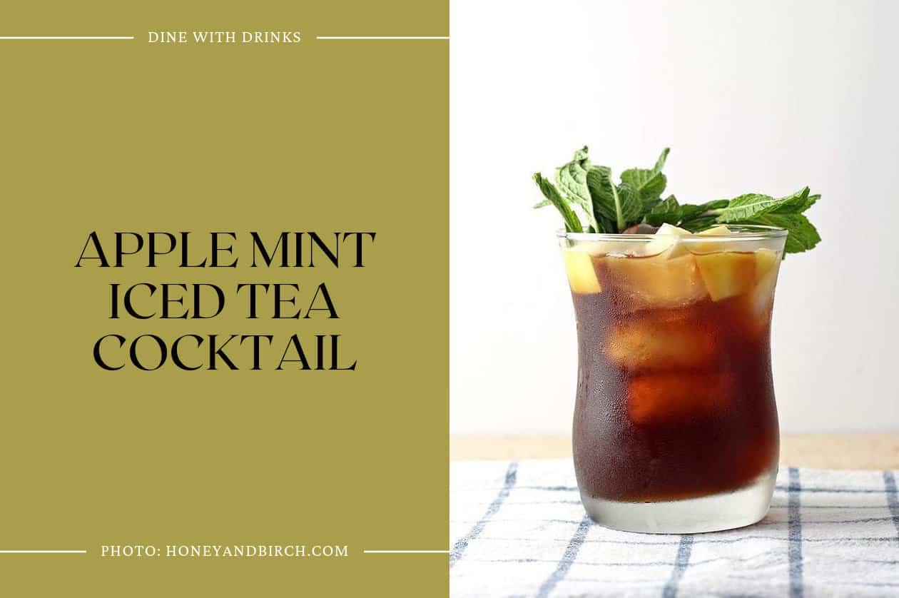 Apple Mint Iced Tea Cocktail