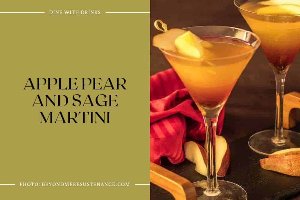 Apple Pear And Sage Martini