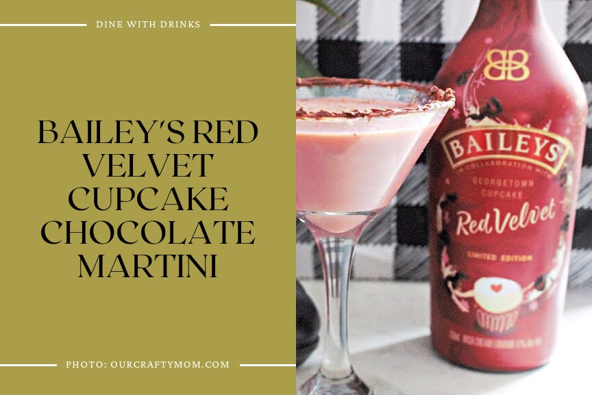 Bailey's Red Velvet Cupcake Chocolate Martini