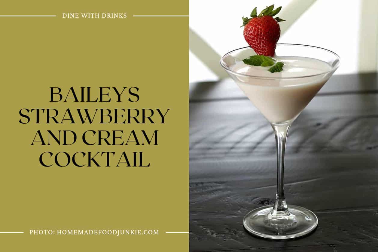 Baileys Strawberry And Cream Cocktail