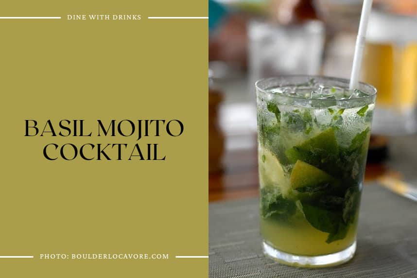 Basil Mojito Cocktail