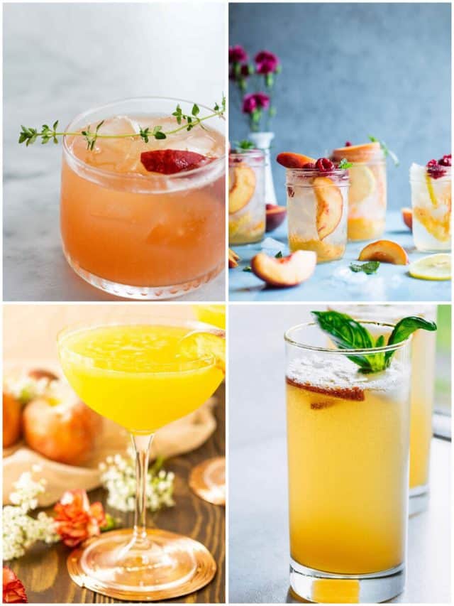 26 Fresh Peach Cocktails To Sip On Under The Sun