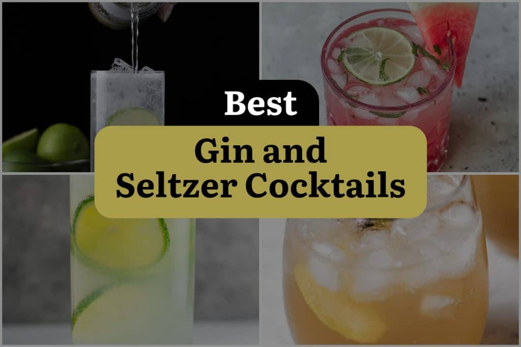 15 Gin and Seltzer Cocktails that will Fizz up your Life! | DineWithDrinks