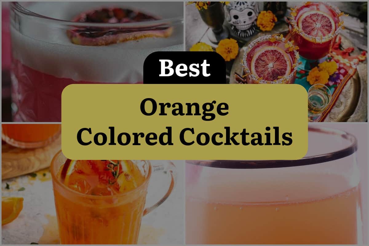 24 Best Orange Colored Cocktails