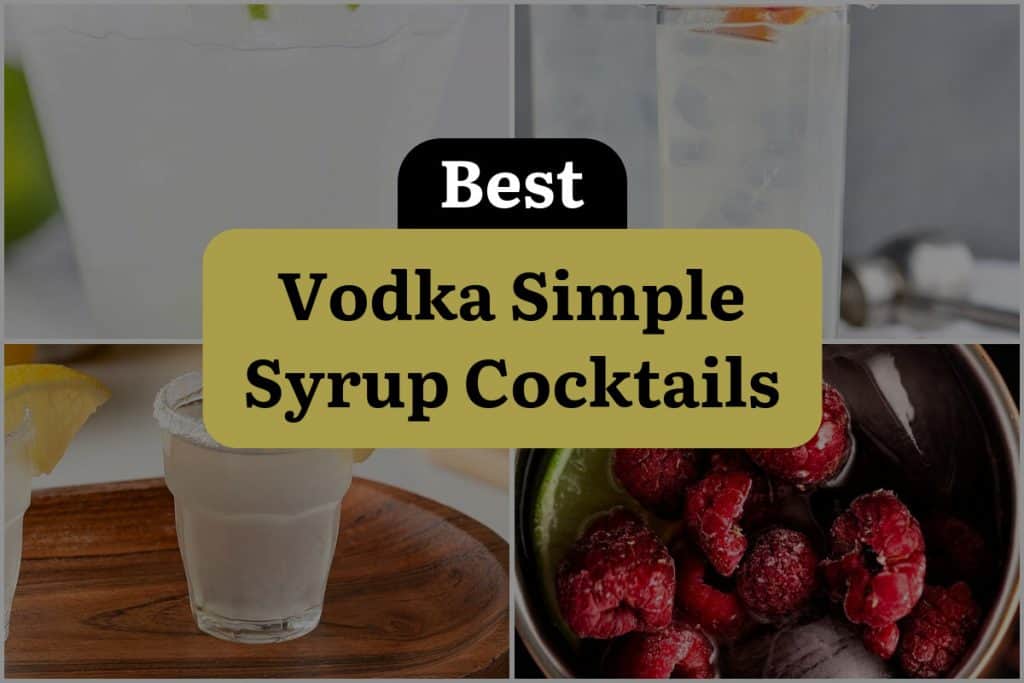 29 Vodka Simple Syrup Cocktails to Shake up Your Nightlife