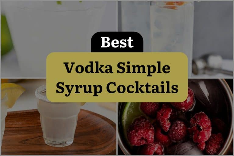 29 Vodka Simple Syrup Cocktails to Shake up Your Nightlife