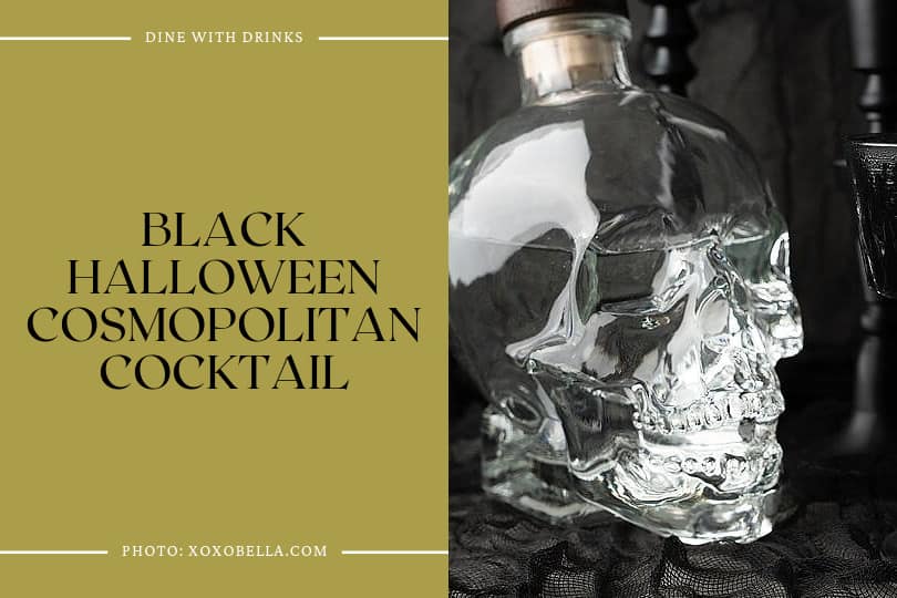 Black Halloween Cosmopolitan Cocktail