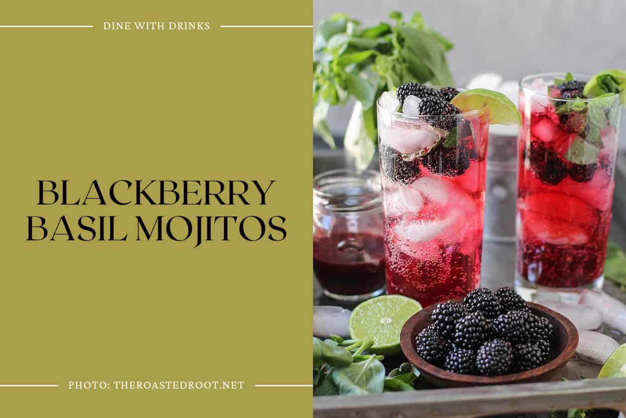 Blackberry Basil Mojitos