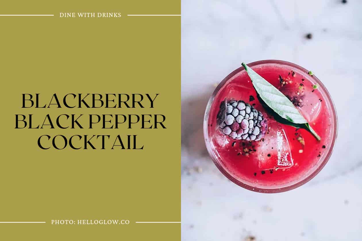 Blackberry Black Pepper Cocktail
