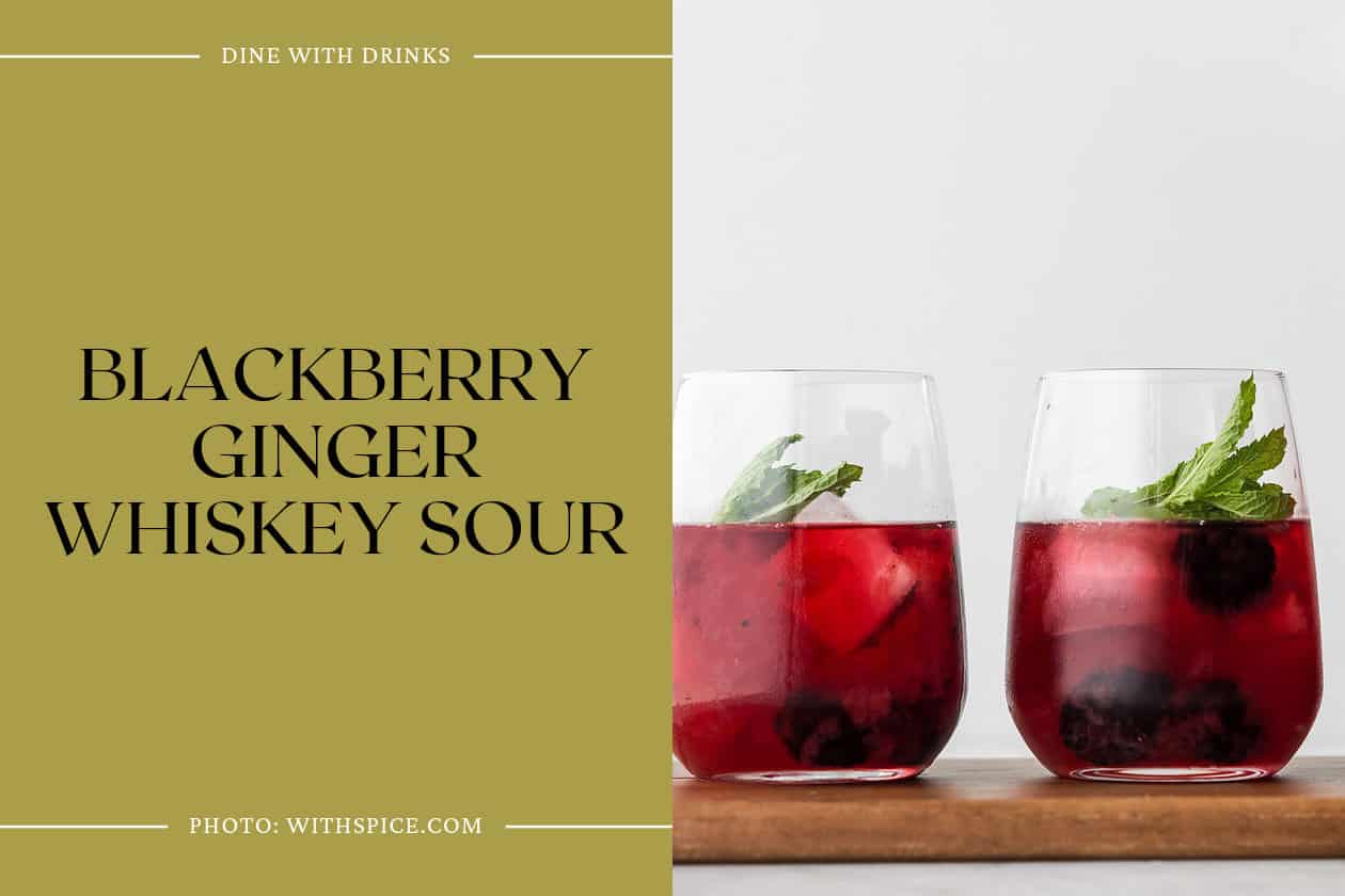 Blackberry Ginger Whiskey Sour