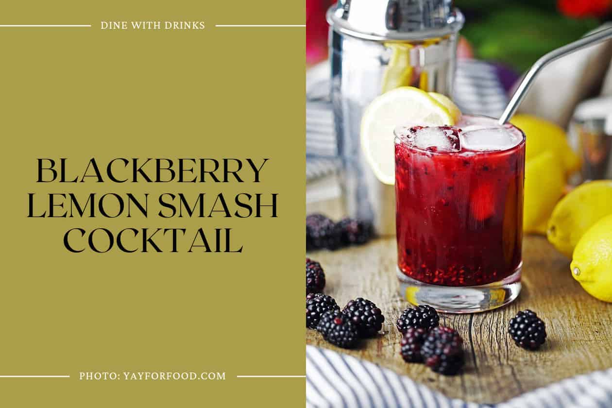 Blackberry Lemon Smash Cocktail