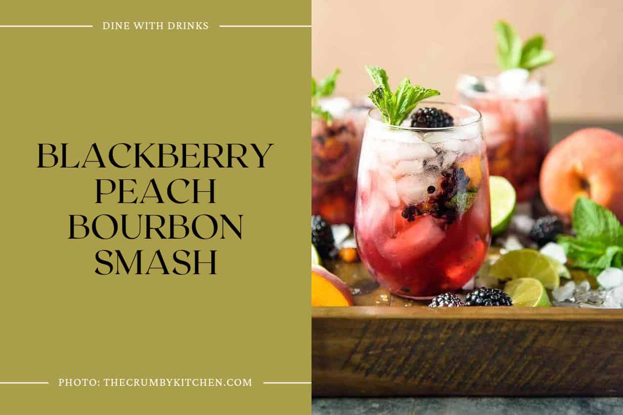 Blackberry Peach Bourbon Smash