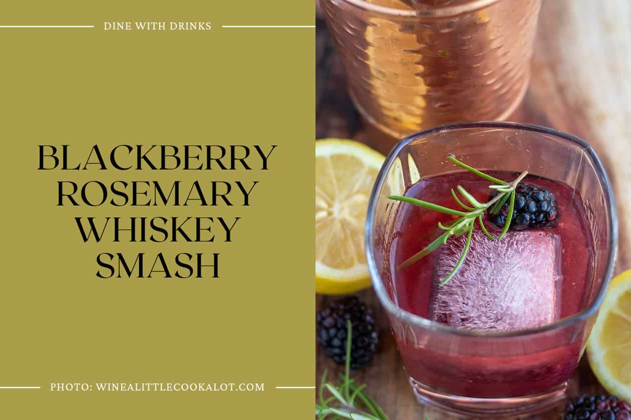 Blackberry Rosemary Whiskey Smash