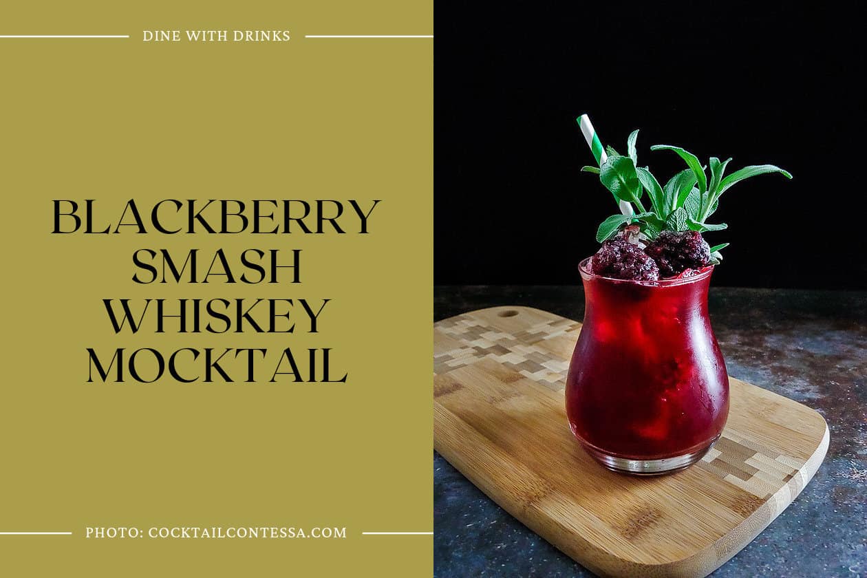 Blackberry Smash Whiskey Mocktail