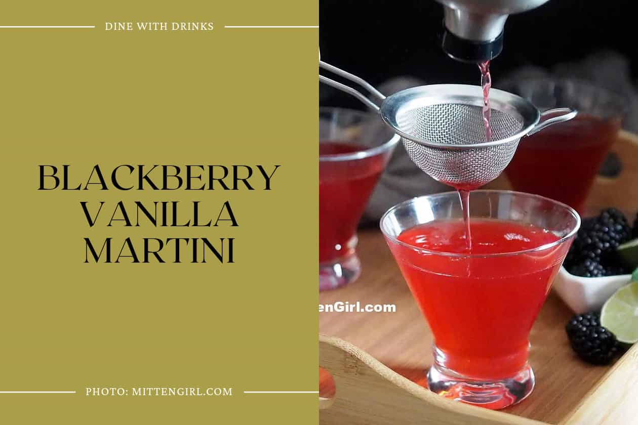 Blackberry Vanilla Martini