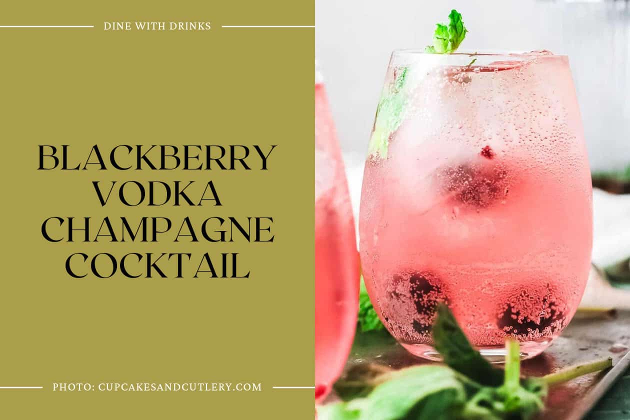 Blackberry Vodka Champagne Cocktail