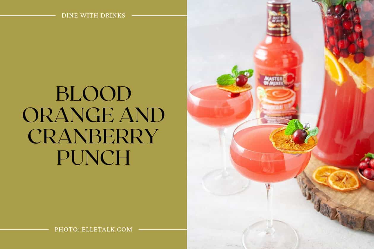 Blood Orange And Cranberry Punch
