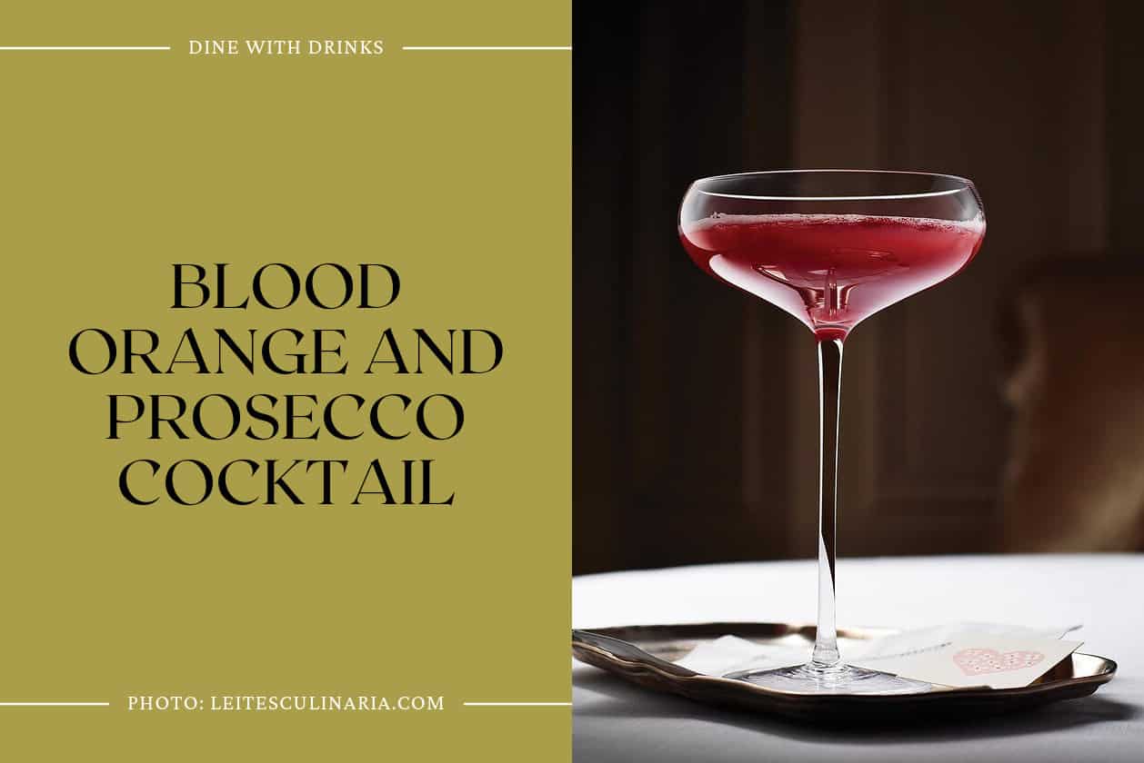 Blood Orange And Prosecco Cocktail