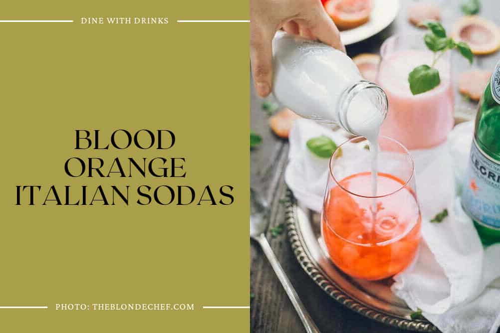 Blood Orange Italian Sodas