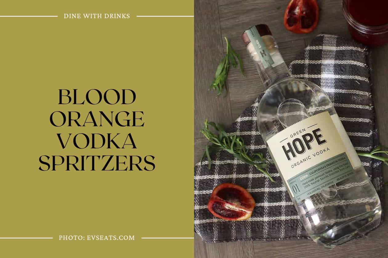 Blood Orange Vodka Spritzers