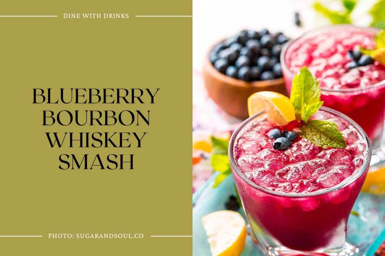 Blueberry Bourbon Whiskey Smash
