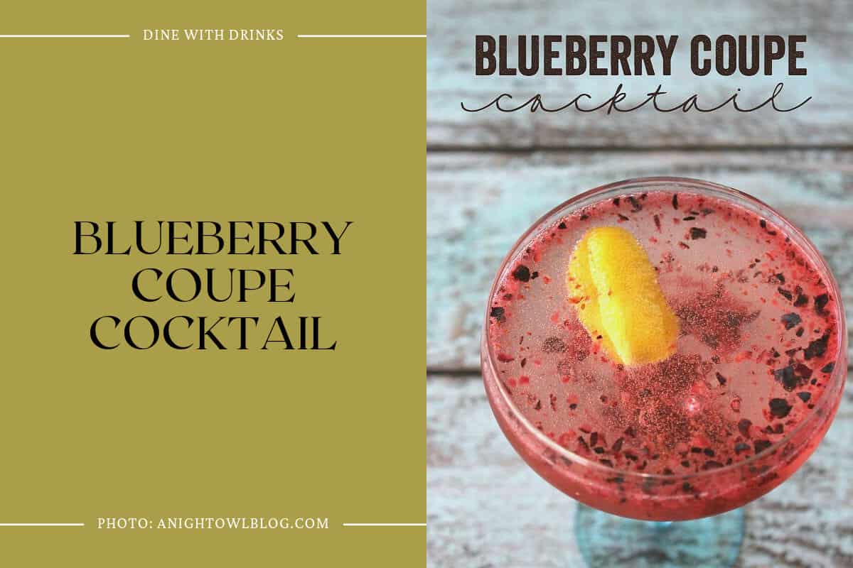 Blueberry Coupe Cocktail